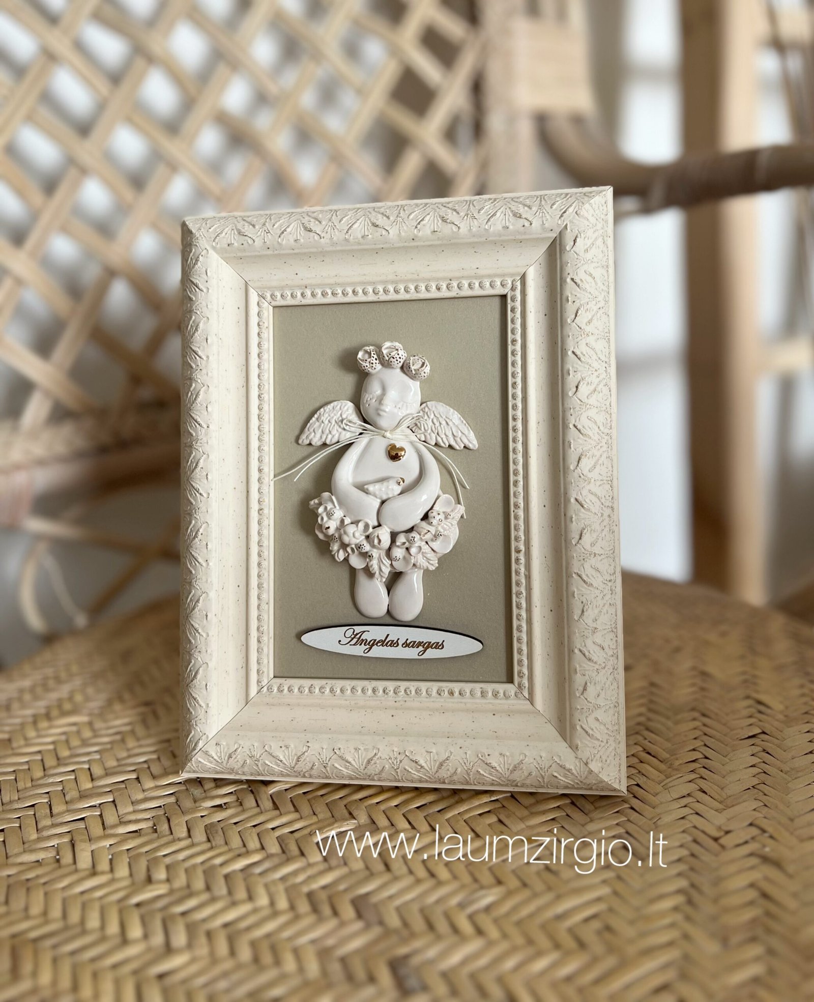 photo-output Keraminis angelas rėmelyje „Angelas sargas” - Image 1