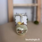 Graviruotas onikso obuolys 7 cm Ačiū iš visos širdies