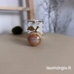 Graviruotas onikso obuolys 7 cm Gyvenimas yra dovana