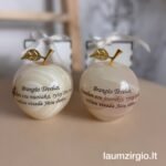 Graviruotas onikso obuoliukas Tėveliams 11 cm