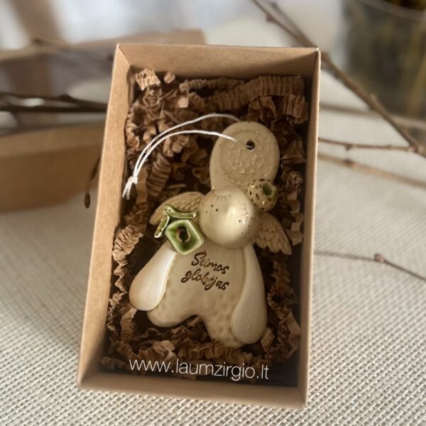 Keraminis angelas dėžutėje "Šeimos globėjas"