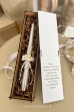 Krikšto žvakė su dėžute