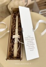 Krikšto žvakė su dėžute