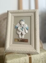 Keraminis angelas rėmelyje Angelas sargas