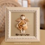 Keraminis angelas rėmelyje „Angelas sargas"