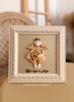 Keraminis angelas rėmelyje „Angelas sargas"