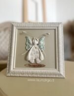 Keraminis angelas rėmelyje "Angelas sargas"