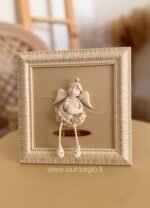 Keraminis angelas rėmelyje „Angelas sargas"