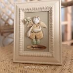 Keraminis angelas rėmelyje „Angelas sargas"