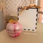 Graviruotas onikso obuolys 7 cm |Močiutei